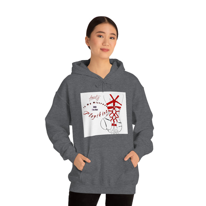 Anxiety is My Mistress Unisex Heavy Blend™ Hooded Sweatshirt